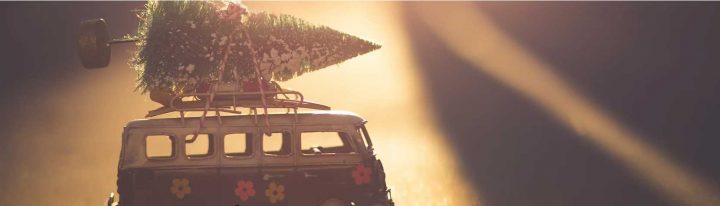 christmas bus tree toy